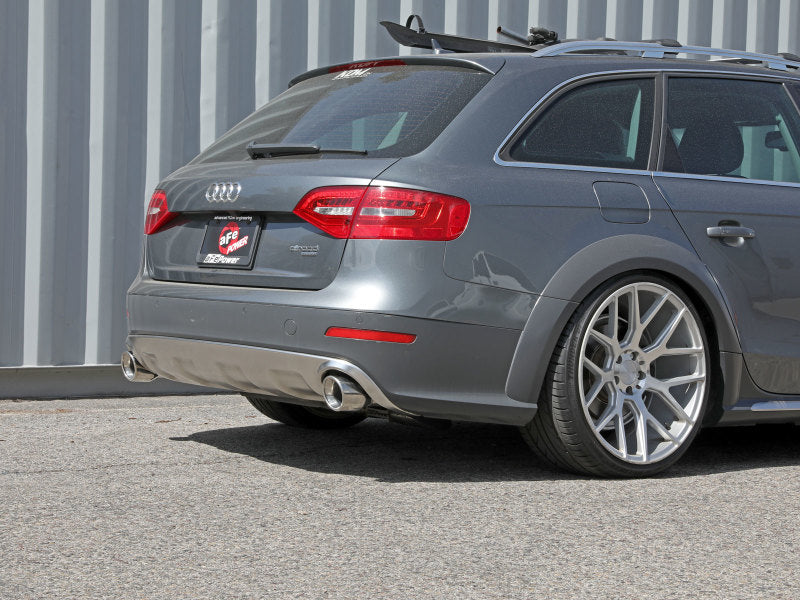 afe MACH Force-Xp 13-16 Audi Allroad L4 SS Axle-Back Exhaust w/ Polished Tips - Blais Performance Parts