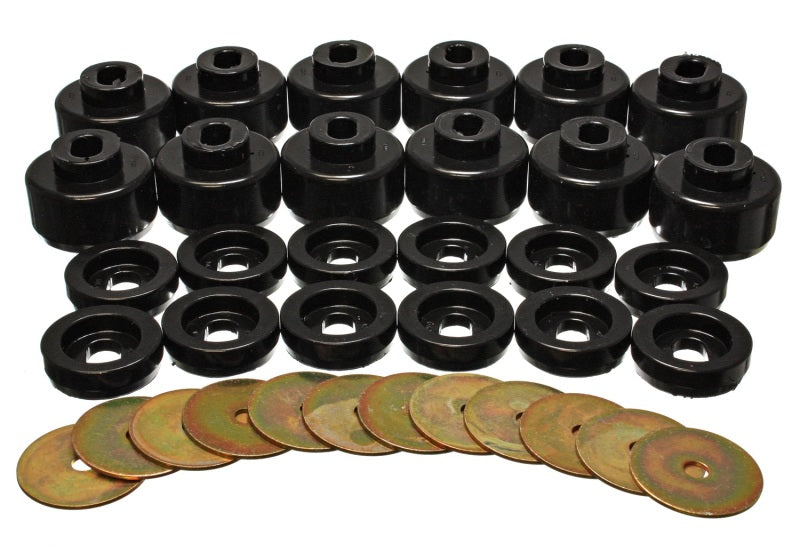 Energy Suspension Body Mount Set - Black - Blais Performance Parts