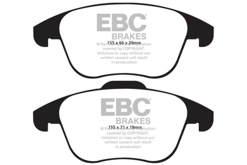 EBC 15 and up Audi Q3 2.0 Turbo Redstuff Front Brake Pads - Blais Performance Parts