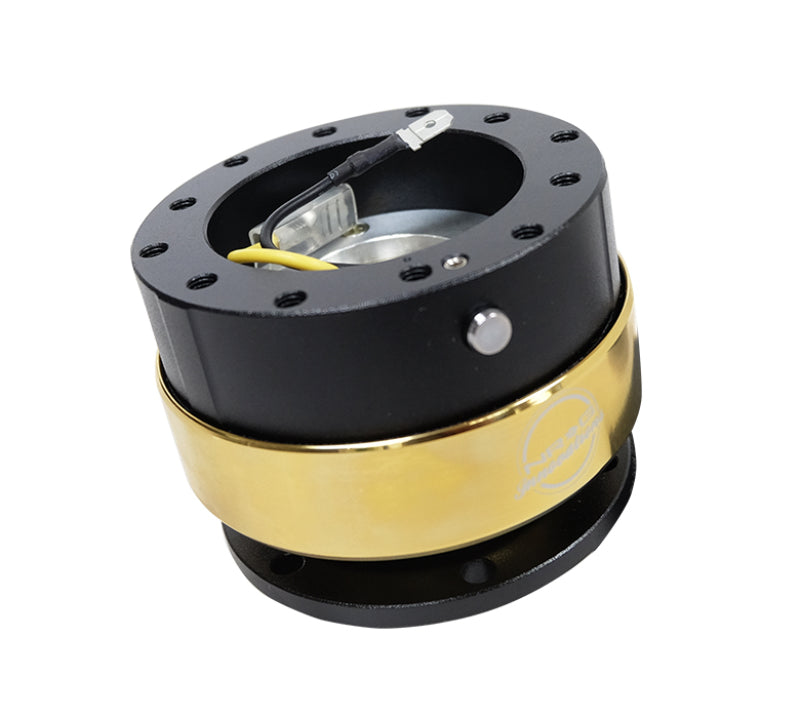 NRG Quick Release Gen 2.0 - Black Body / Chrome Gold Ring - Blais Performance Parts