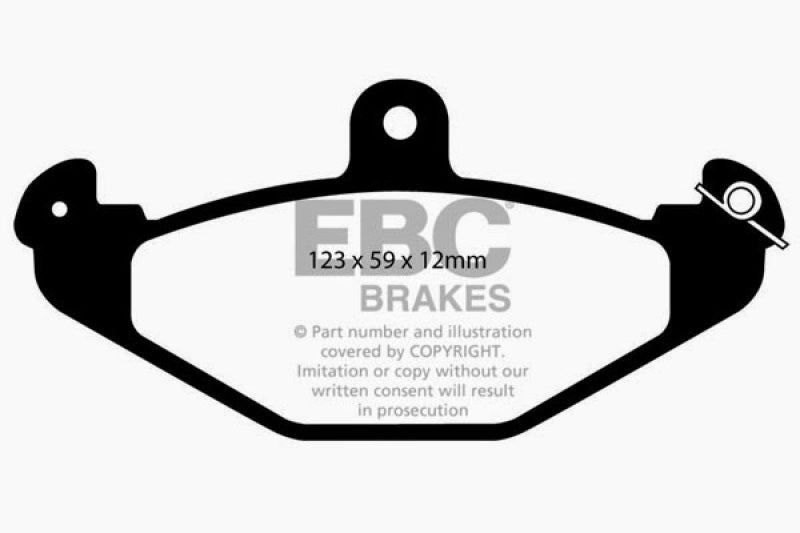 EBC 08+ Lotus 2-Eleven 1.8 Supercharged Redstuff Rear Brake Pads - Blais Performance Parts