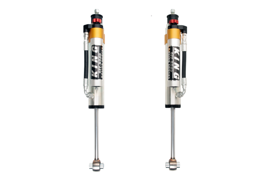 King Shocks 90-12 Mercedes-Benz G-Class Rear 2.5 Dia Piggy Hose Reservoir w/Adjuster (Pair) - Blais Performance Parts