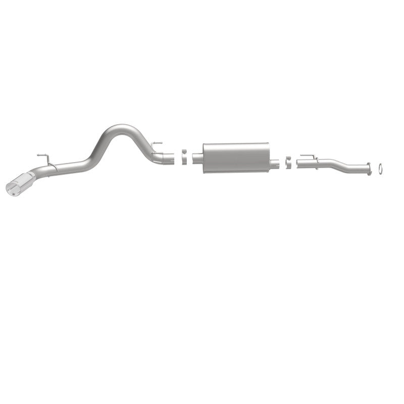 MagnaFlow Cat-Back 2016 Toyota Tacoma 3.5L V6 SS 3in Single Pass Side Exit Rear 4in Tip - Blais Performance Parts