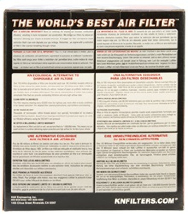 K&N Filter Universal Rubber Filter 3.75in Flange ID / 5.375in Base OD / 4.375in Top OD / 5in Height - Blais Performance Parts