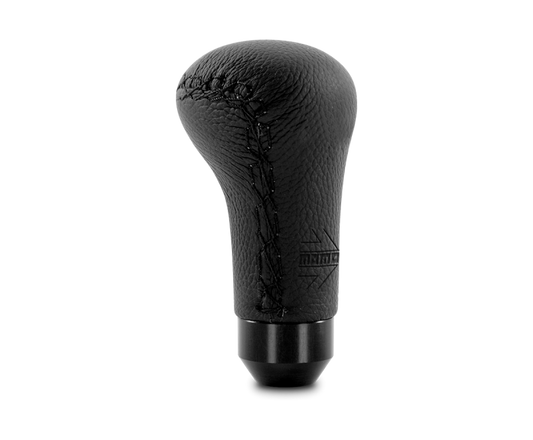 Momo Anatomico Shift Knob - Black Leather, Black Stitching - Blais Performance Parts