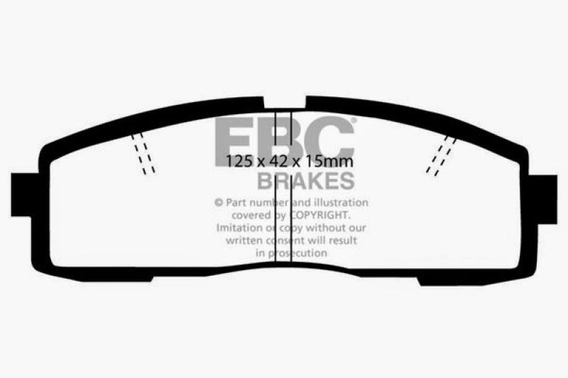 EBC 86-92 Toyota Supra 2.8 Yellowstuff Rear Brake Pads - Blais Performance Parts