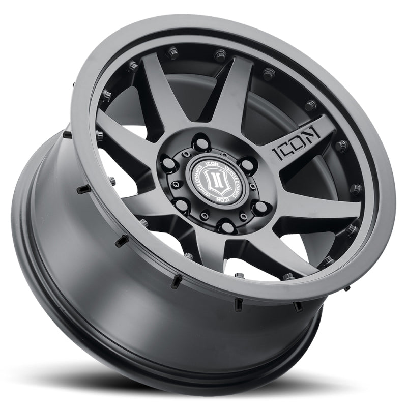 ICON Rebound Pro 17x8.5 5x5 -6mm Offset 4.5in BS 71.5mm Bore Satin Black Wheel - Blais Performance Parts