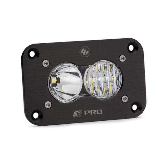 Baja Designs S2 Pro Flush Mount Driving Combo Pattern LED Work Light - Clear - Blais Performance Parts