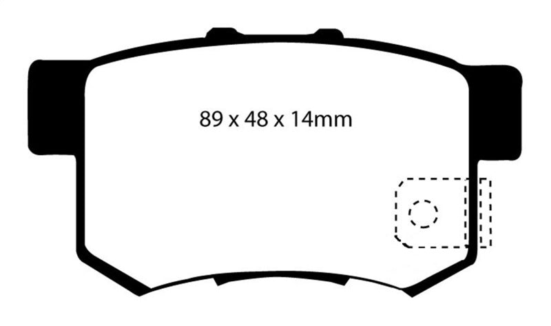 EBC 97 Acura CL 2.2 Redstuff Rear Brake Pads - Blais Performance Parts