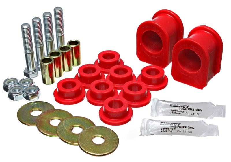 Energy Suspension 05-07 Ford Mustang Red Rear Sway Bar Frame Bushings (Must Reuse All Metal Parts) - Blais Performance Parts