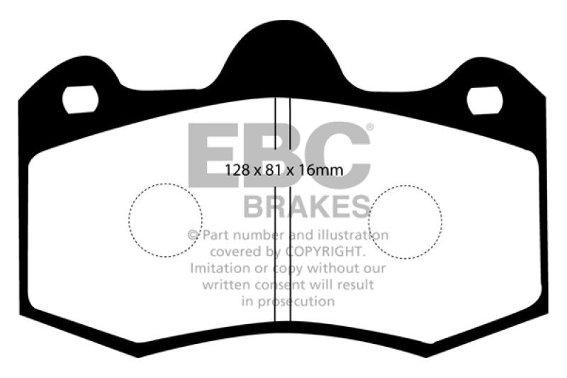 EBC 11+ Mclaren MP4-12C 3.8 Twin Turbo Bluestuff Rear Brake Pads - Blais Performance Parts