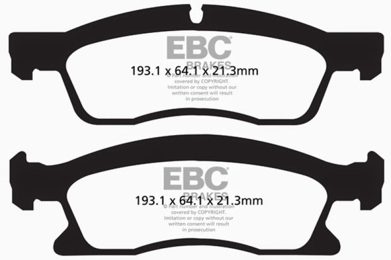 EBC 13+ Dodge Durango 5.7 Yellowstuff Front Brake Pads - Blais Performance Parts