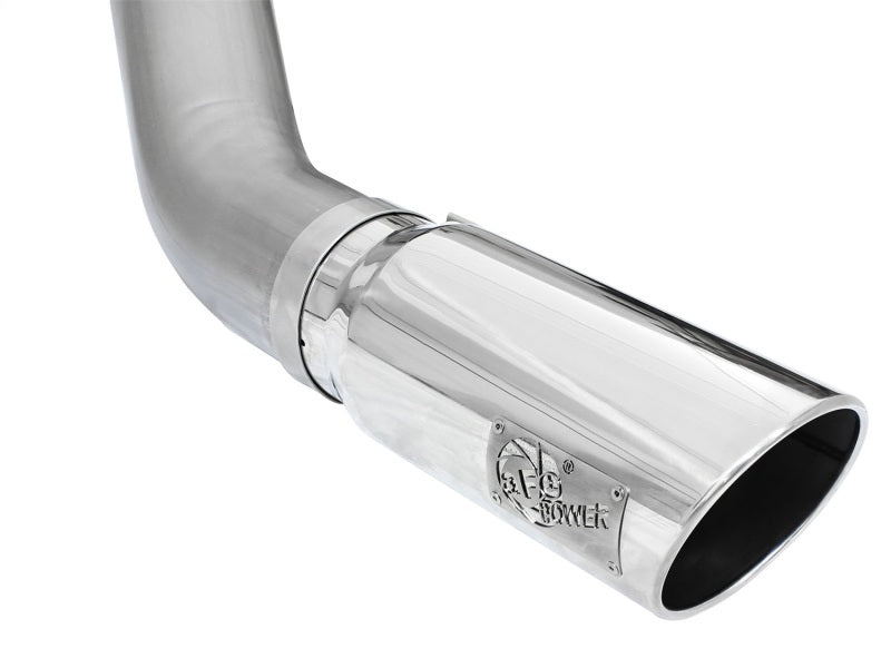 aFe MACHForce XP Exhaust Large Bore 5in DPF-Back Alu. 13-15 Dodge Trucks L6-6.7L (td) *Polish Tip - Blais Performance Parts
