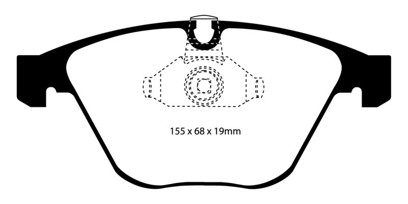 EBC 08-10 BMW M3 4.0 (E90) Yellowstuff Front Brake Pads - Blais Performance Parts