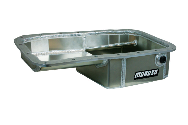 Moroso Acura/Honda 1.6L B16A3 Kicked Out Drag Race Baffled 5qt 5-5/8in Aluminum Oil Pan - Blais Performance Parts