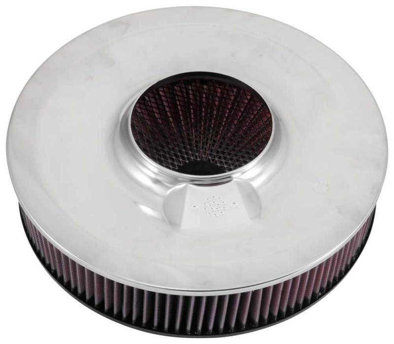 K&N X-Stream Top Assembly 14in OD 5.125in Neck Flange 4.62in H w/Vent - Blais Performance Parts