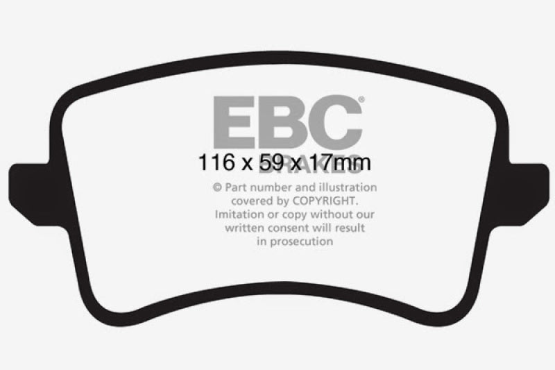 EBC 09-11 Audi A4 2.0 Turbo Greenstuff Rear Brake Pads - Blais Performance Parts