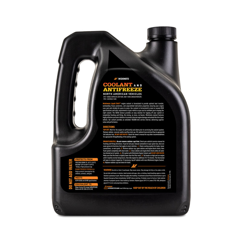 Mishimoto Liquid Chill EG Coolant, North American Vehicles, Orange - Blais Performance Parts