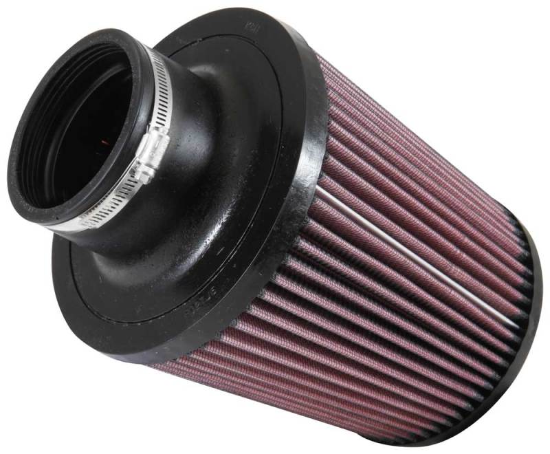 K&N Filter Universal Rubber Filter 2 3/4 inch Flange 6 inch Base 5 inch Top 6 1/2 inch Height - Blais Performance Parts