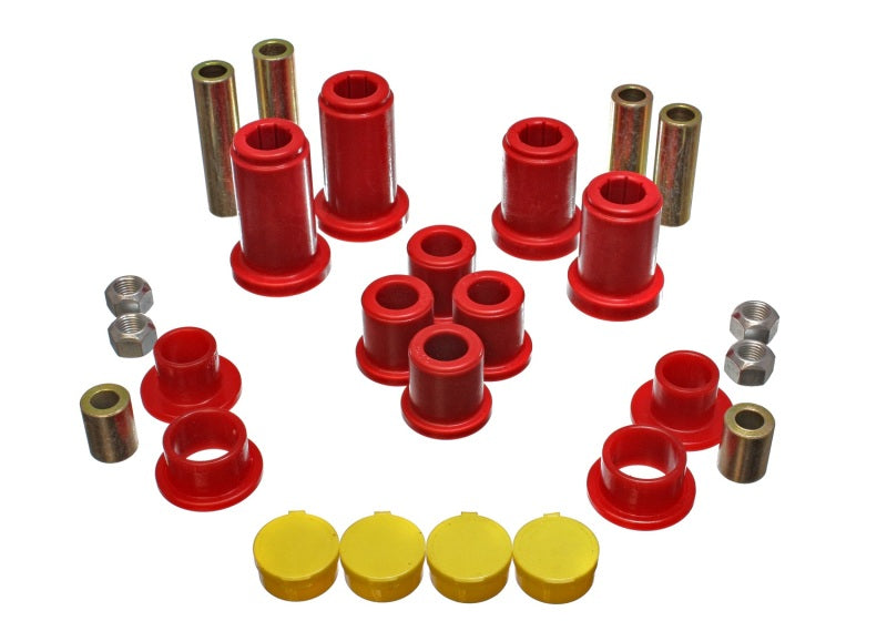 Energy Suspension 99-07 General Motors (Various) Red Front End Control Arm Bushing Set - Blais Performance Parts