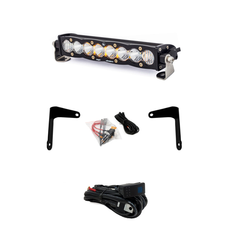 Baja Designs Can-Am X3 Shock Mount Kit w/10in S8 Light Bar Clear - Blais Performance Parts