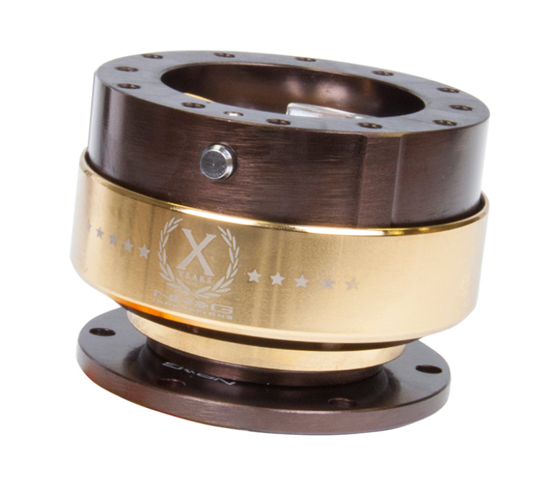 NRG Quick Release Gen 2.0 - Bronze Body / Chrome Gold Ring - Blais Performance Parts