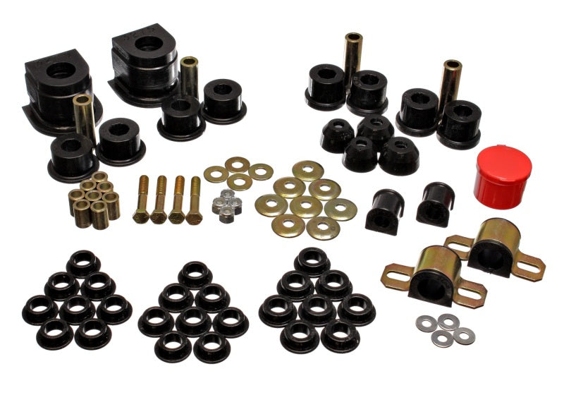 Energy Suspension 86-91 Mazda RX7 Black Hyper-Flex Master Bushing Set - Blais Performance Parts