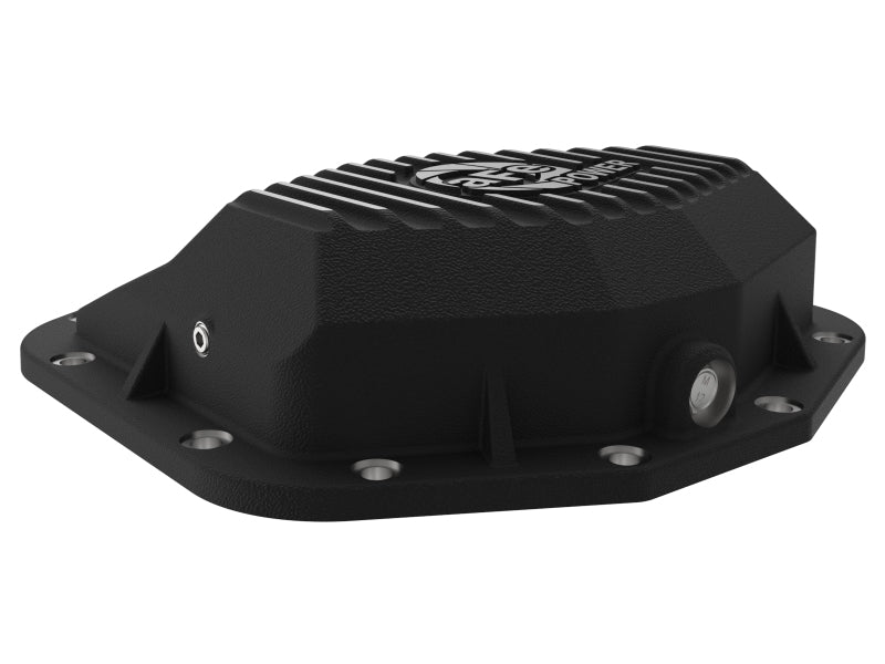 aFe POWER 21-22 Ram 1500 TRX Hemi V8 6.2L (sc) PRO Series Rear Differential Cover Black w/ Machined - Blais Performance Parts