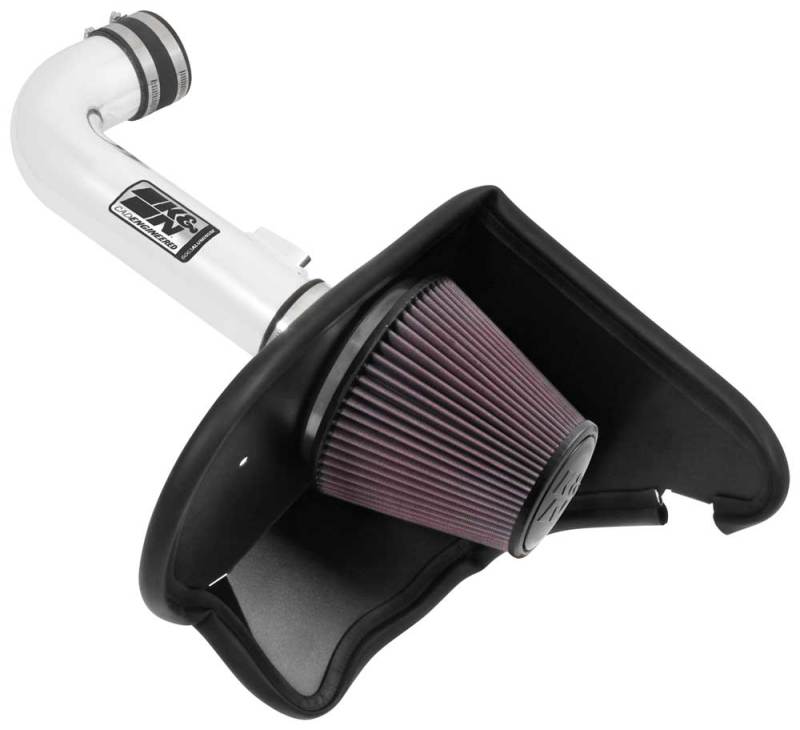 K&N 16-17 Chevy Camaro 3.6L Silver Typhoon Short Ram Intake - Blais Performance Parts