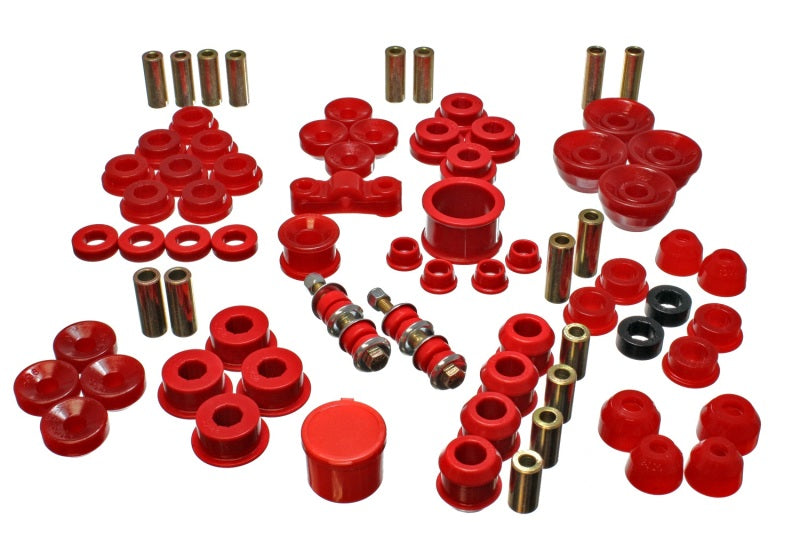 Energy Suspension 90-93 Acura Integra Red Hyper-Flex Master Bushing Set - Blais Performance Parts