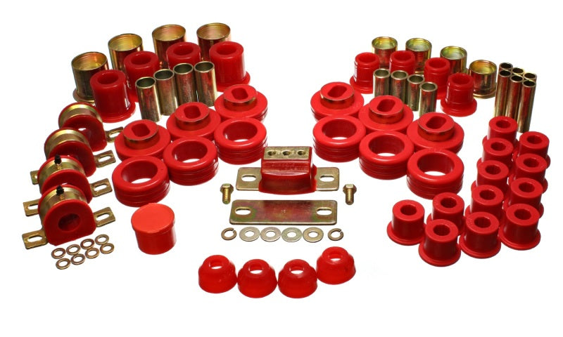 Energy Suspension 81-87 Chevy/GMC 2WD 1/2 Ton PickUp Red Hyper-flex Master Bushing Set - Blais Performance Parts