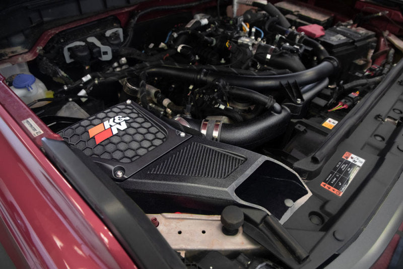 K&N 21-23 Ford Bronco 2.7L V6 F/I Dryflow Performance Air Intake System - Blais Performance Parts