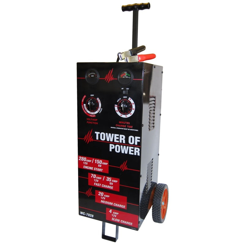 Autometer Wheel Charger Tower of Power Man 70/30/4/280 AMP - Blais Performance Parts