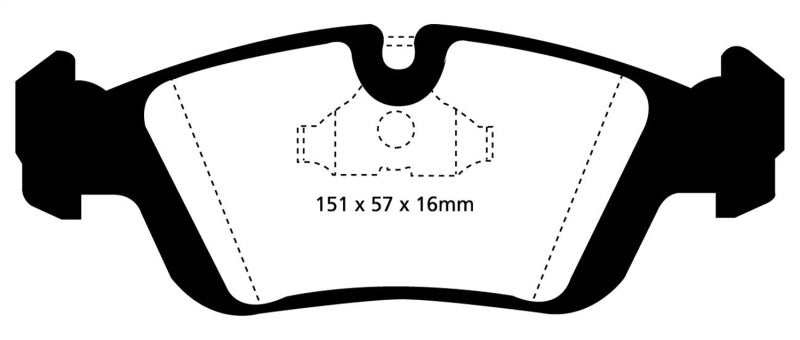 EBC 96-98 BMW Z3 1.9 Yellowstuff Front Brake Pads - Blais Performance Parts