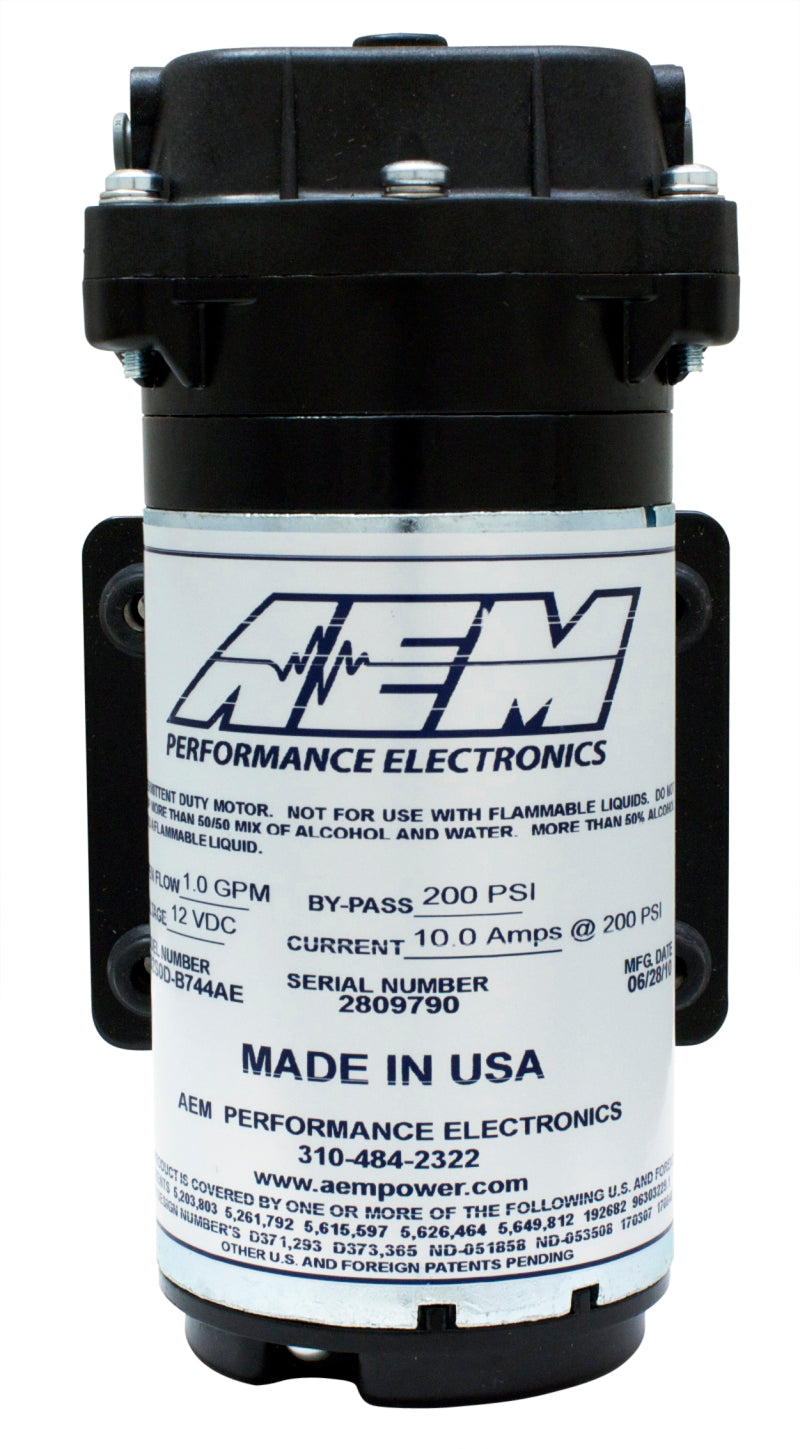 AEM Water / Methanol Injection 6-Amp Recirculation-Style Pump 200psi for One-Gallon Kit **replacemen - Blais Performance Parts