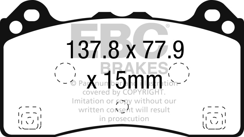 EBC 16-18 Ford Focus RS Bluestuff Front Brake Pads - Blais Performance Parts