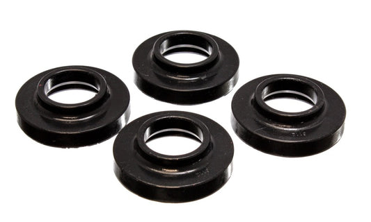 Energy Suspension 97-06 Jeep Wrangler TJ / 84-01 Cherokee Black Fr/Rear Coil Lift Isolator Set of 4 - Blais Performance Parts