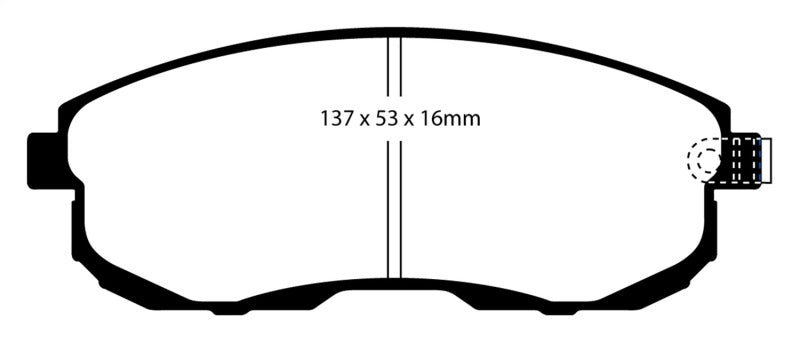 EBC 02-03 Infiniti G20 2.0 Redstuff Front Brake Pads - Blais Performance Parts