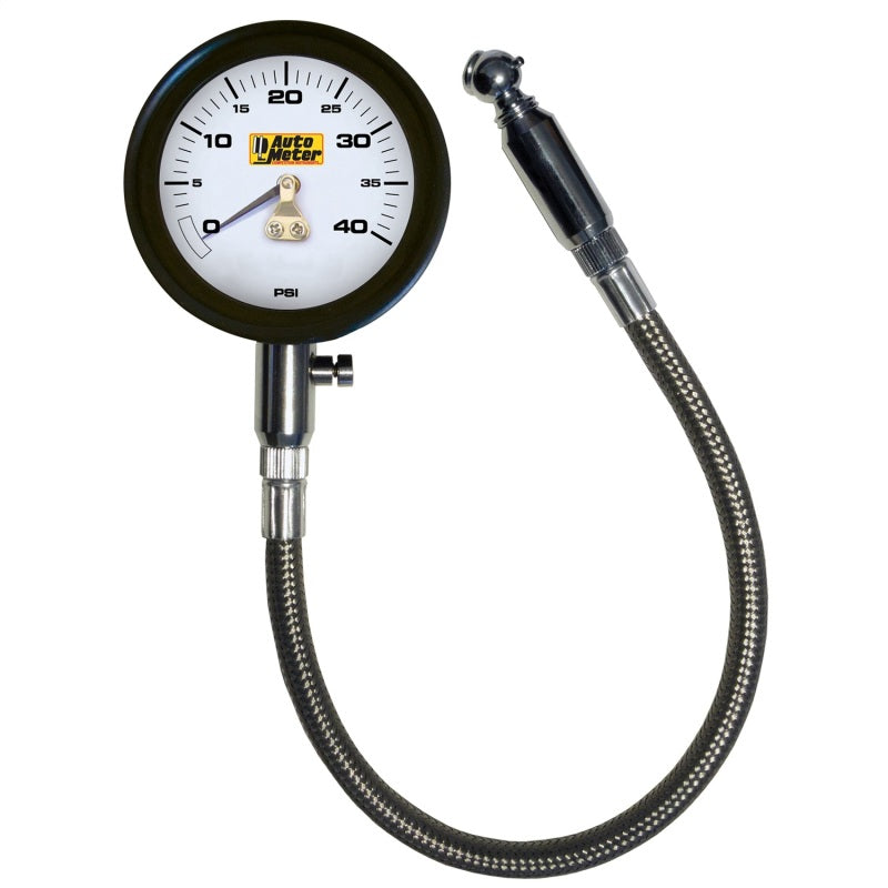 Autometer NASCAR Performance 40PSI Lo-Pressure Tire Pressure Gauge - Blais Performance Parts