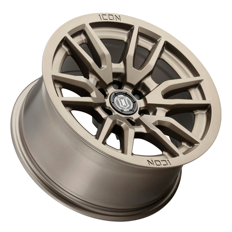 ICON Vector 6 17x8.5 6x5.5 0mm Offset 4.75in BS 106.1mm Bore Bronze Wheel - Blais Performance Parts