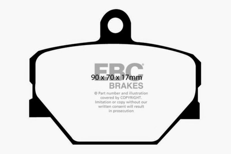 EBC 08+ Smart Fortwo 1.0 Redstuff Front Brake Pads - Blais Performance Parts