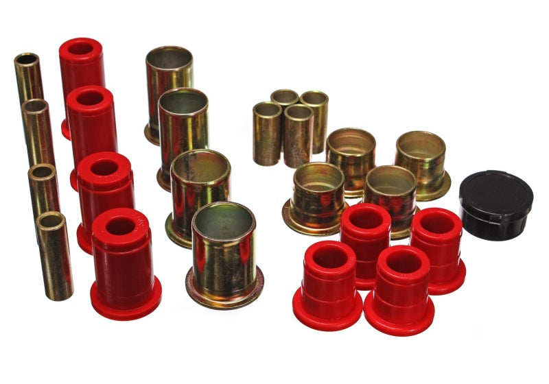 Energy Suspension 82-04 Ford Blazer/S10/S15 PickUp 2WD Red Front Control Arm Bushing Set - Blais Performance Parts