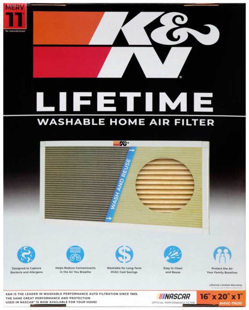 K&N HVAC Filter - 16 x 20 x 1 - Blais Performance Parts