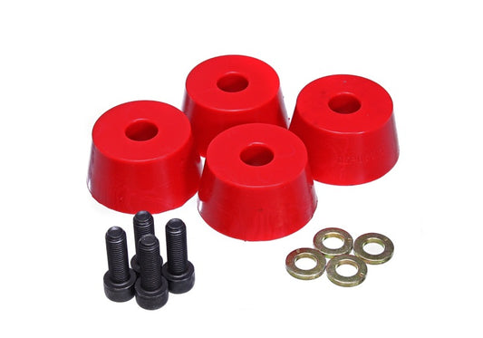 Energy Suspension 96-02 Toyota 4Runner Front Hyper Flex Red Bump Stop Set - Blais Performance Parts