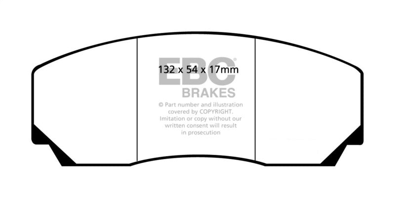 EBC 90-00 Aston Martin Vantage 5.3 (Twin Supercharged)(AP) Bluestuff Front Brake Pads - Blais Performance Parts