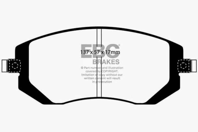 EBC 04-06 Saab 9-2X 2.0 Turbo Ultimax2 Front Brake Pads - Blais Performance Parts