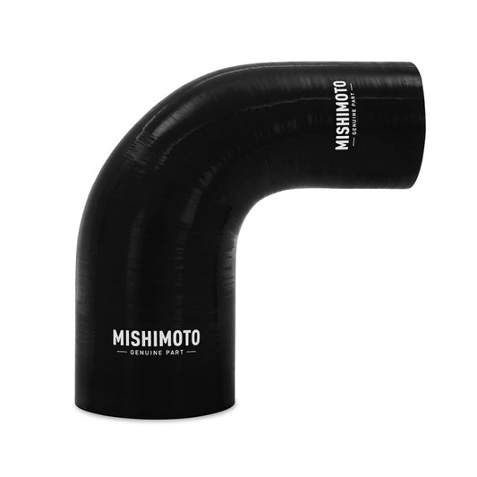 Mishimoto Silicone Reducer Coupler 90 Degree 2.5in to 3in - Black - Blais Performance Parts