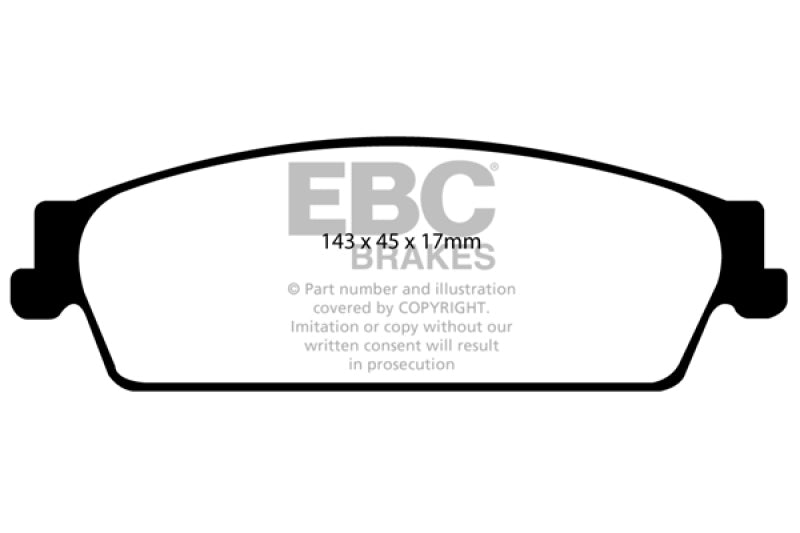 EBC 09-14 Cadillac Escalade 6.0 Hybrid Greenstuff Rear Brake Pads - Blais Performance Parts