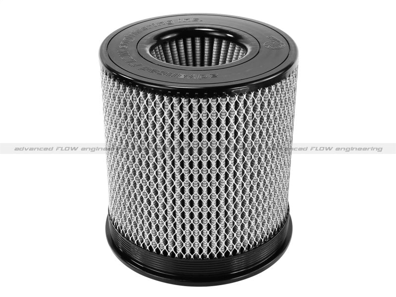 aFe MagnumFLOW Air Filter Pro DRY S 6in Flange x 8 1/8in Base/Top (INV) x 9in H - Blais Performance Parts