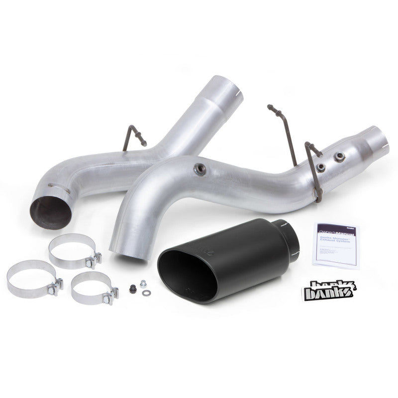 Banks Power 17-19 Chevy Duramax L5P 2500/3500 Monster Exhaust System w/ Black Tip - Blais Performance Parts